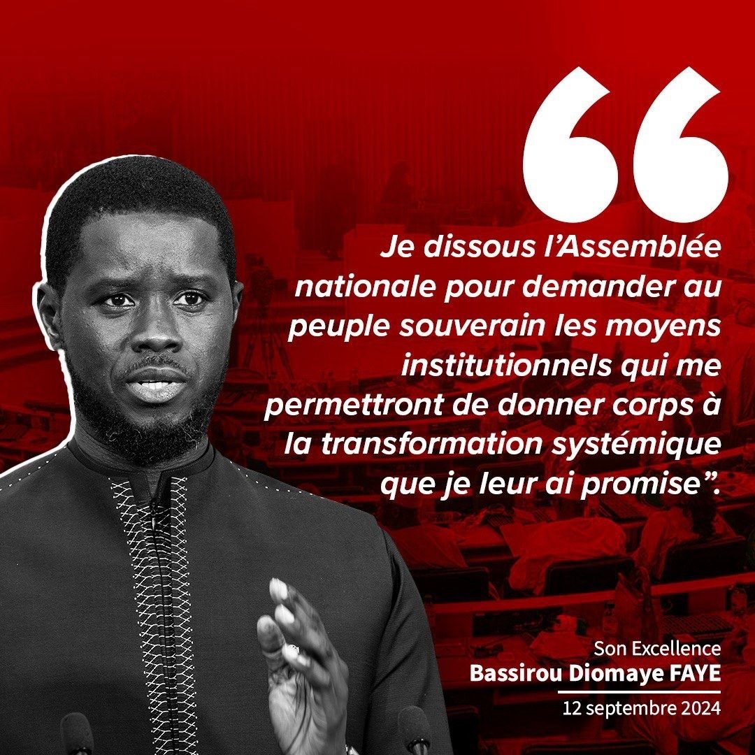 Politique: Le Président Bassirou Diomaye Faye vous parle