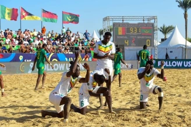 Retour gagnant de coach Ngalla Sylla qui offre au Senegal son 8e titre continental de Beach Soccer face à la Mauritanie 6 buts à 1