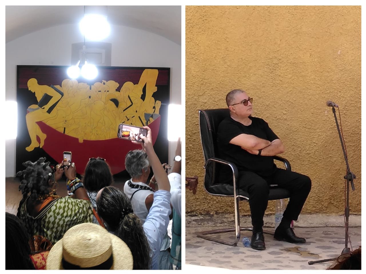 GORÉE ILLUSTRE L'ARTISTE MAROCAIN MAHI BINE BINE PARMI SES ESPRITS CHERS