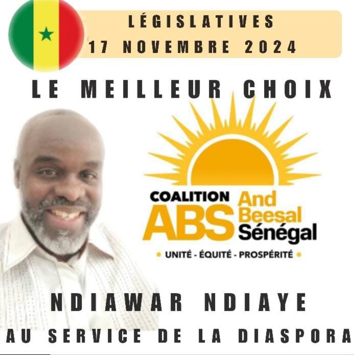 La Voix de la Diaspora : NDIAWAR NDIAYE, Espoir des Sénégalais de l’Europe du Sud aux Législatives de 2024(Par MOMAR DIENG DIOP/ ESPAGNE)