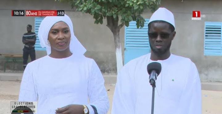 Scrutin du 17 novembre Diomaye Faye appelle à la responsabilité et à la paix Le Président de la République, Bassirou Diomaye Faye a voté ce Dimanche matin à Ndiaganiaw où il s'était rendu la veille.