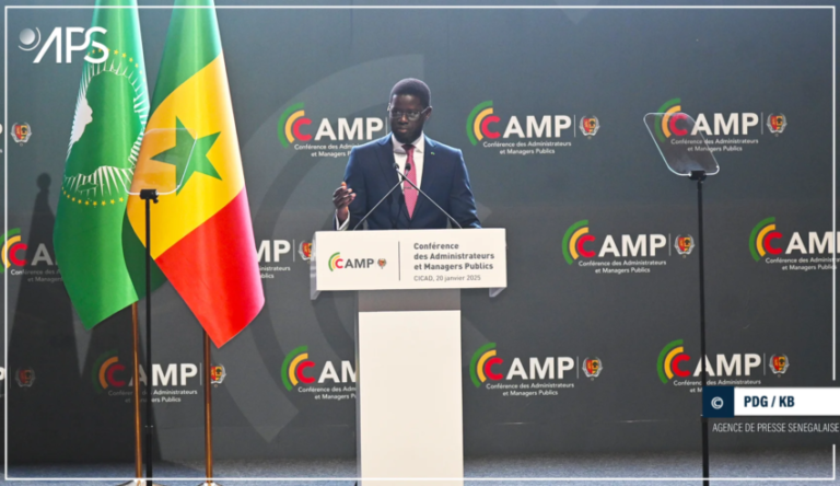Le Président Bassirou Diomaye Faye à Diamniadio pour la conférence des administrateurs et managers publics 