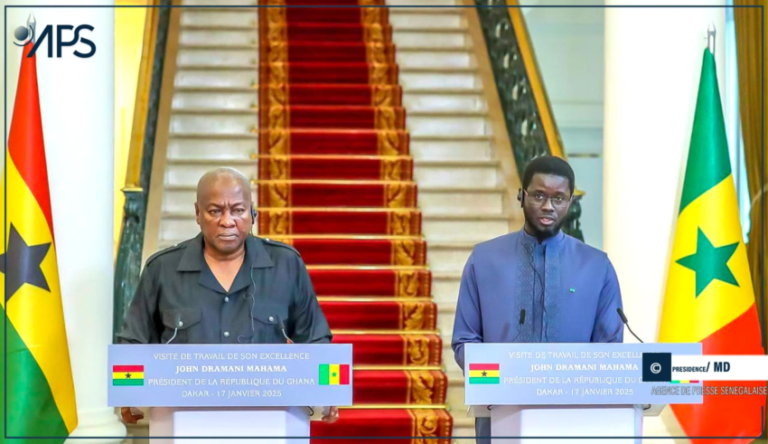 Démocratie, échanges commerciaux et intégration au menu des échanges entre les présidents Faye et Mahama