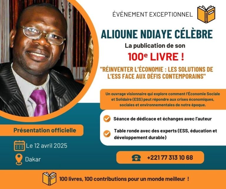 Alioune Ndiaye : Visionnaire du Développement, Auteur d’Influence et Artisan de la Transformation NationaleUn Homme d’Engagement et d’Excellence