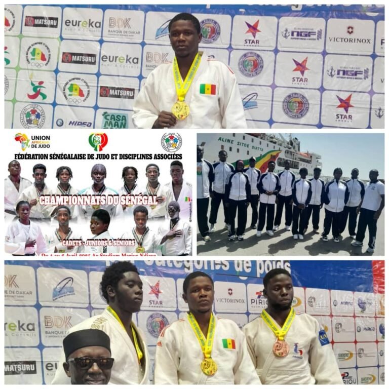 Belle moisson de médailles du Judo Club KASSOFOR Sembe au championnat du Senegal de judo