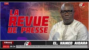 REVUE DE PRESSE AVEC EL HADJ AHMED AIDARA SUR Africa7 TV-RADIO 90.7 FM