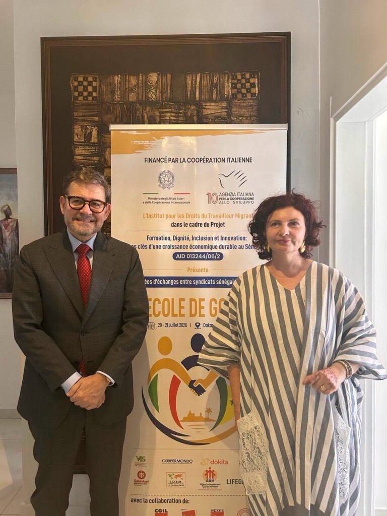 Sénégal-Italie : à l'École de Gorée, l'Ambassadeur Michele Tommasi plaide pour un partenariat fondé sur la formation, le travail décent et l'entrepreneuriat des jeunes