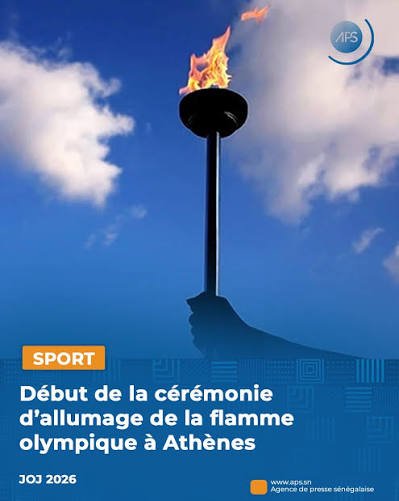 JOJ Dakar 2026 : la flamme remise au Sénégal, l’Afrique entre dans son premier rendez-vous olympique