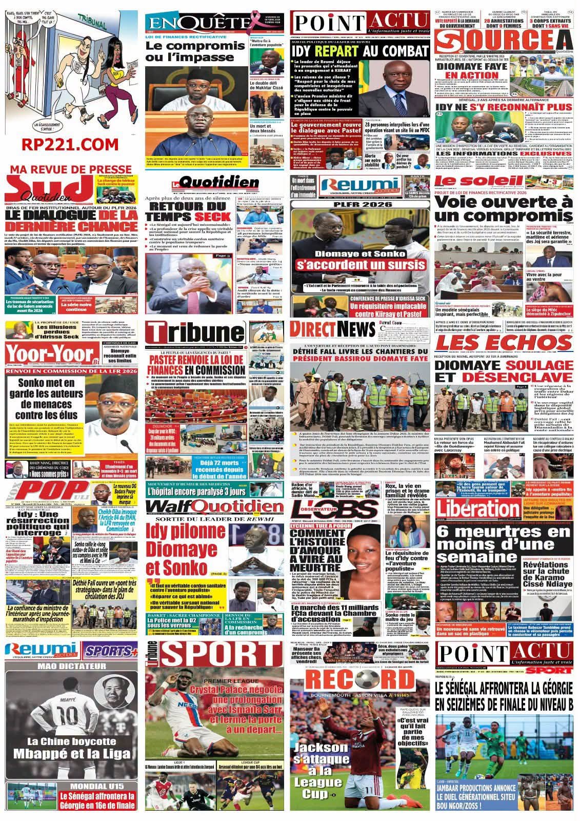 Revue de presse: Sénégal – Sonko tient tête, Diomaye temporise, Idrissa Seck sonne la charge… jusqu’où ira le bras de fer ?
